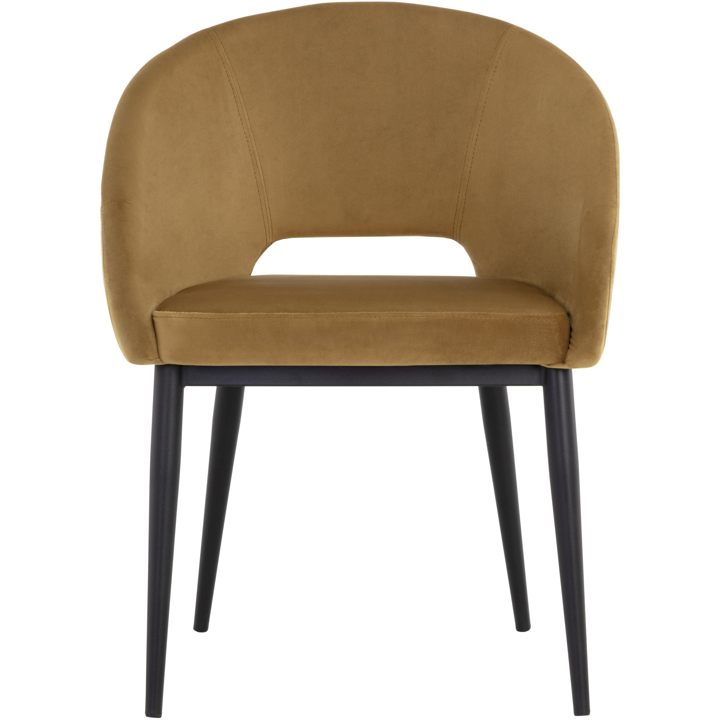 Thatcher Black / Gold Sky Dining Armchair